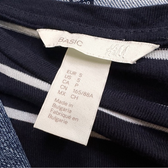 H&M Basic Tee Dress - Navy Blue - Size S - Picture 3 of 3